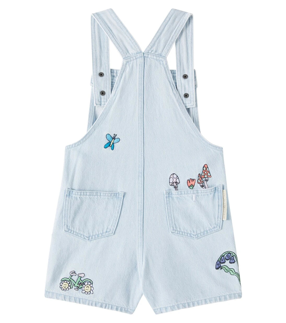 Stella McCartney Kids - Embroidered cotton overalls