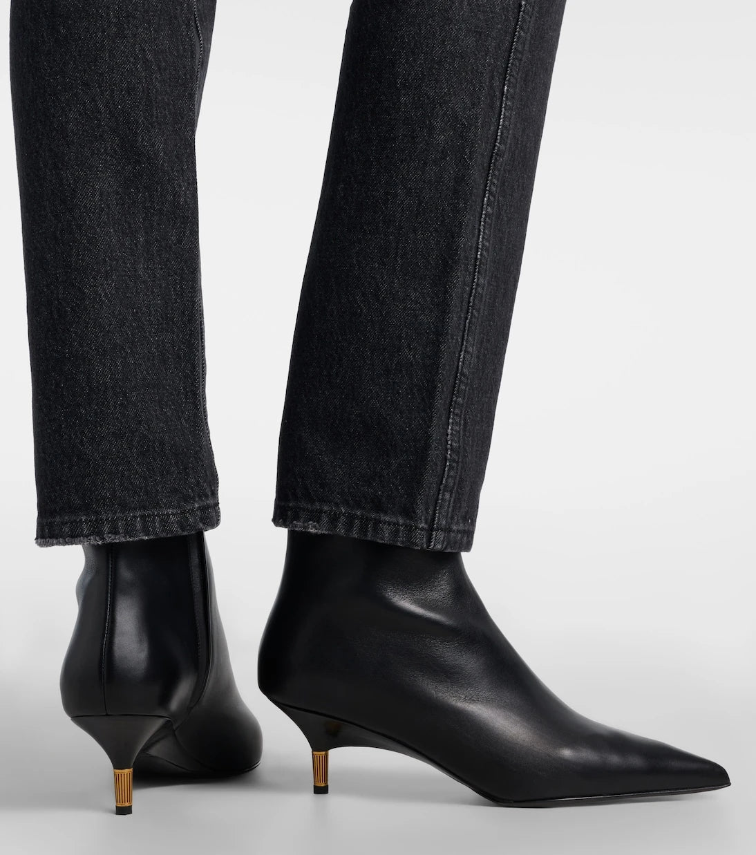 Khaite - Bella leather ankle boots