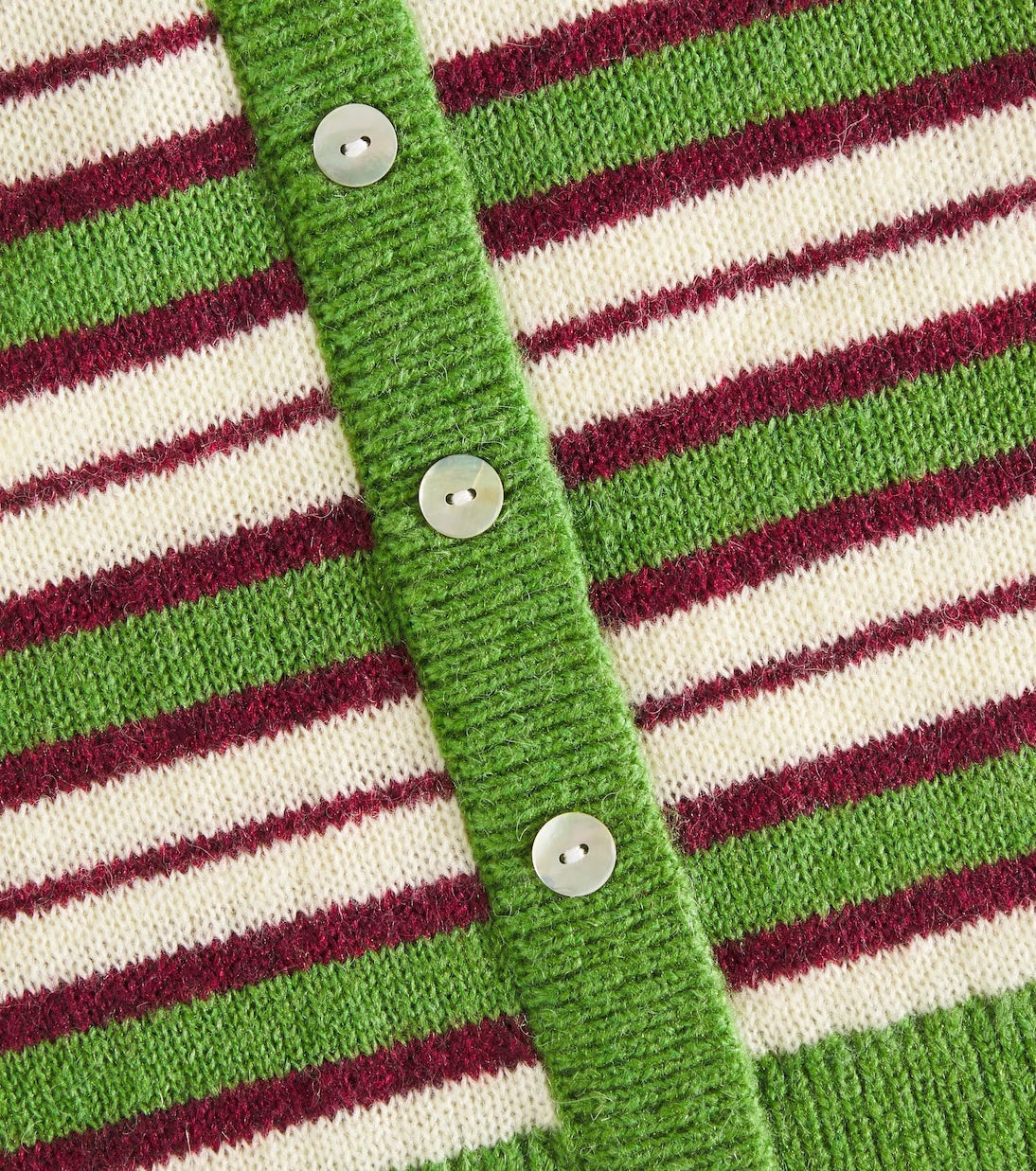 Molo - Bea striped wool-blend skirt
