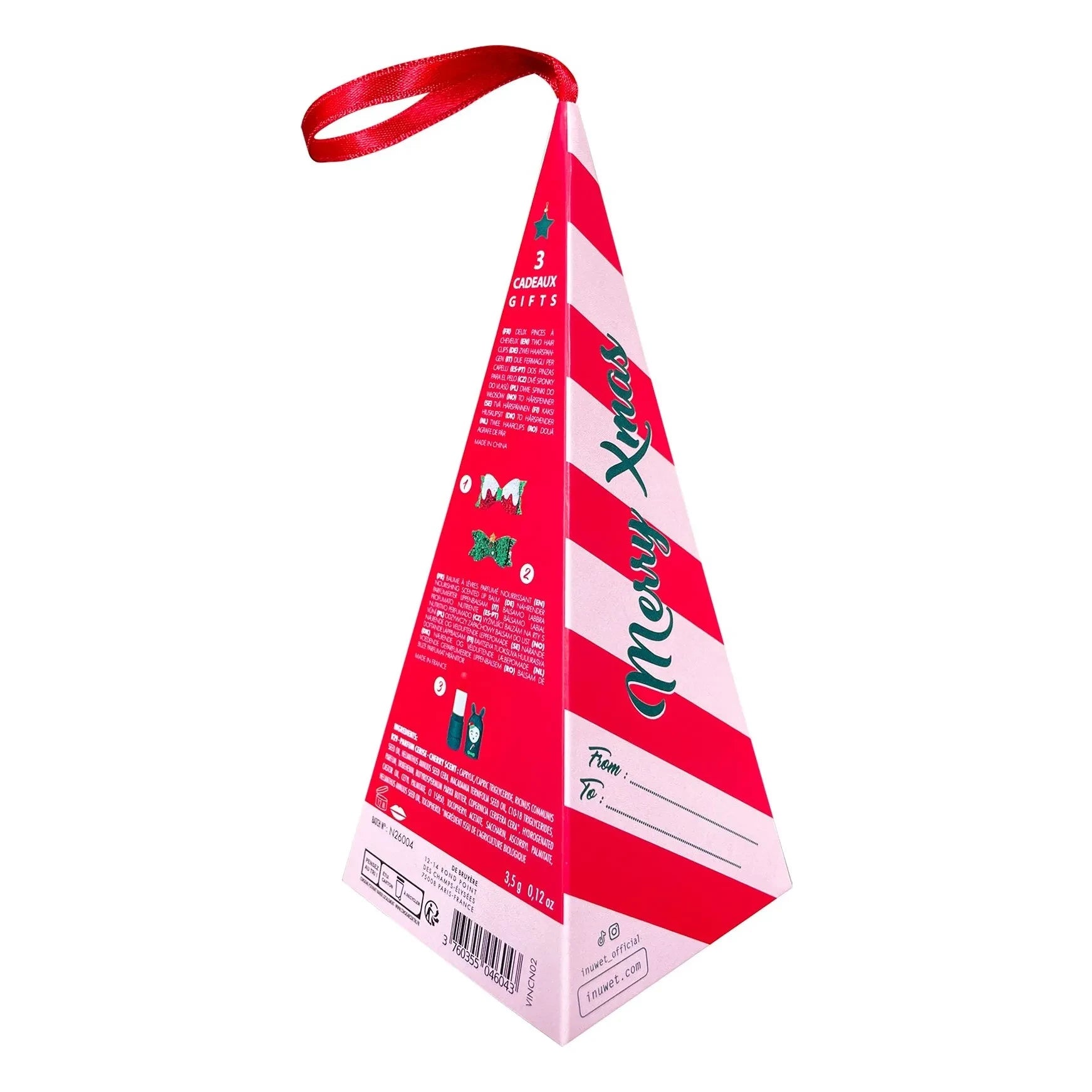 Inuwet - Christmas cone lip and hair set