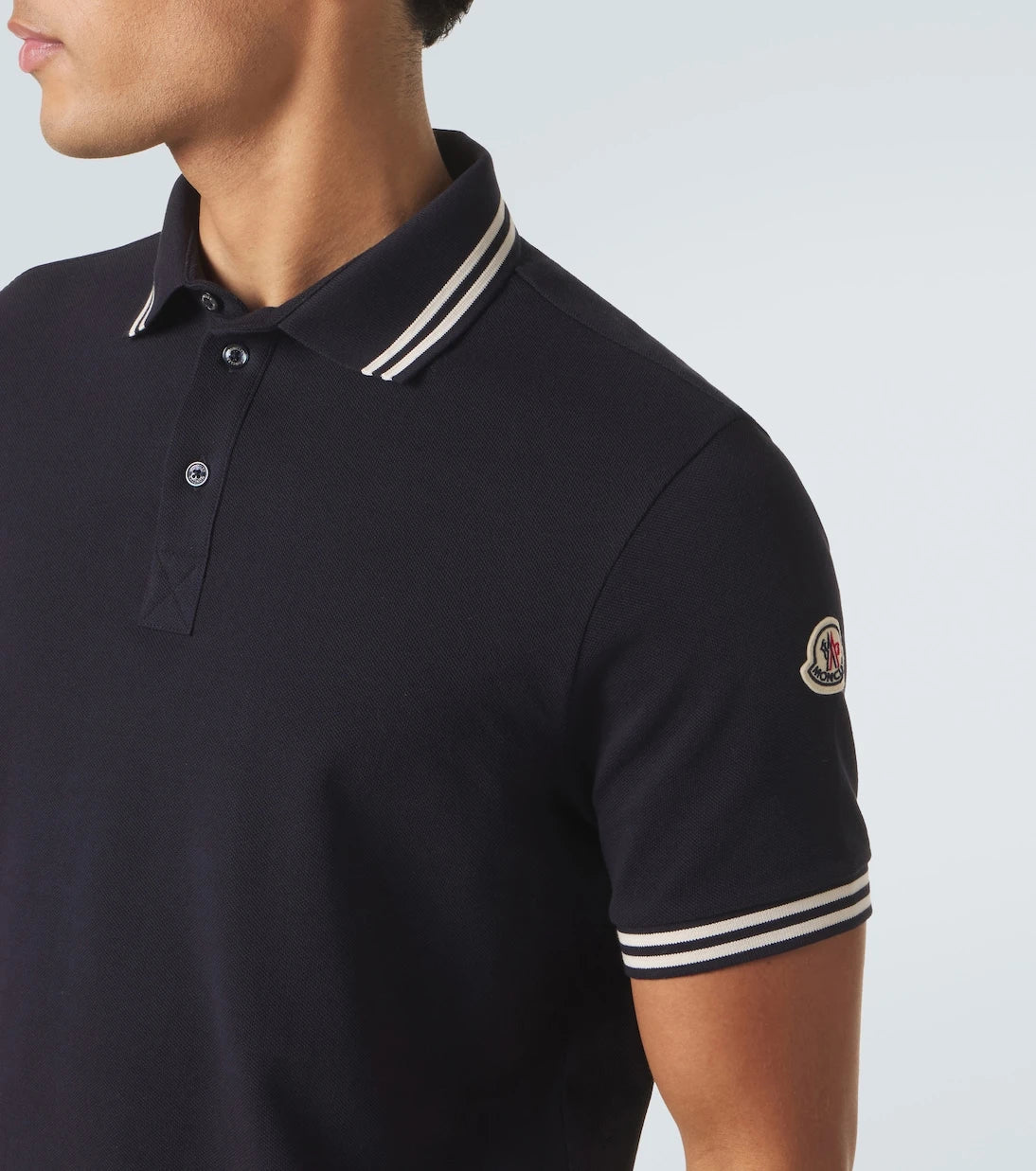 Moncler - Cotton piqué polo shirt