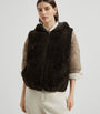 Brunello Cucinelli Brown Cashmere Hooded Vest