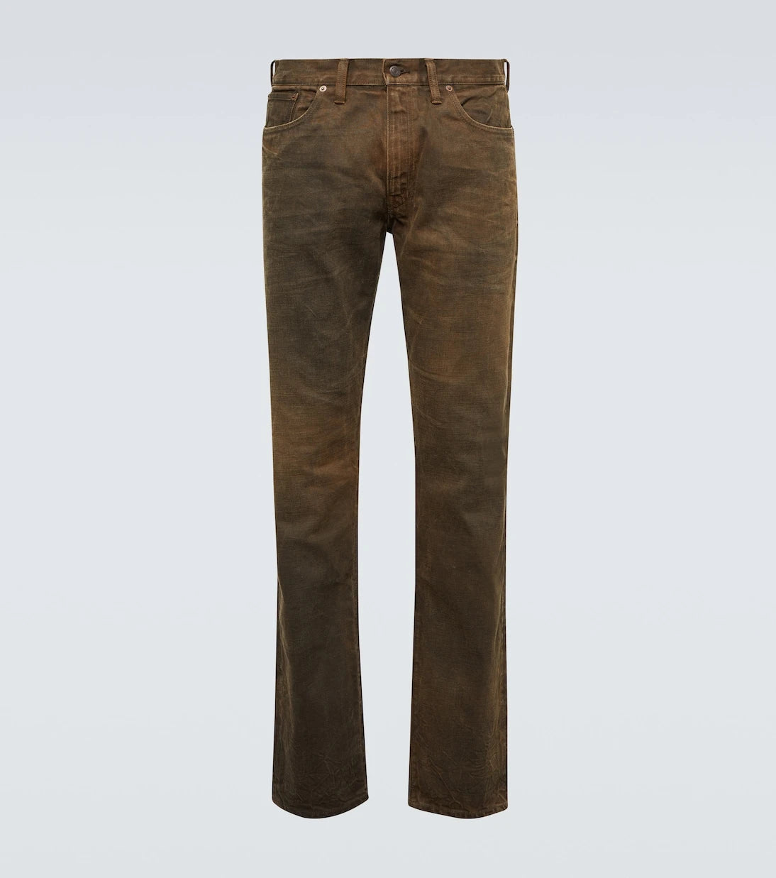 RRL - Patched slim jeans