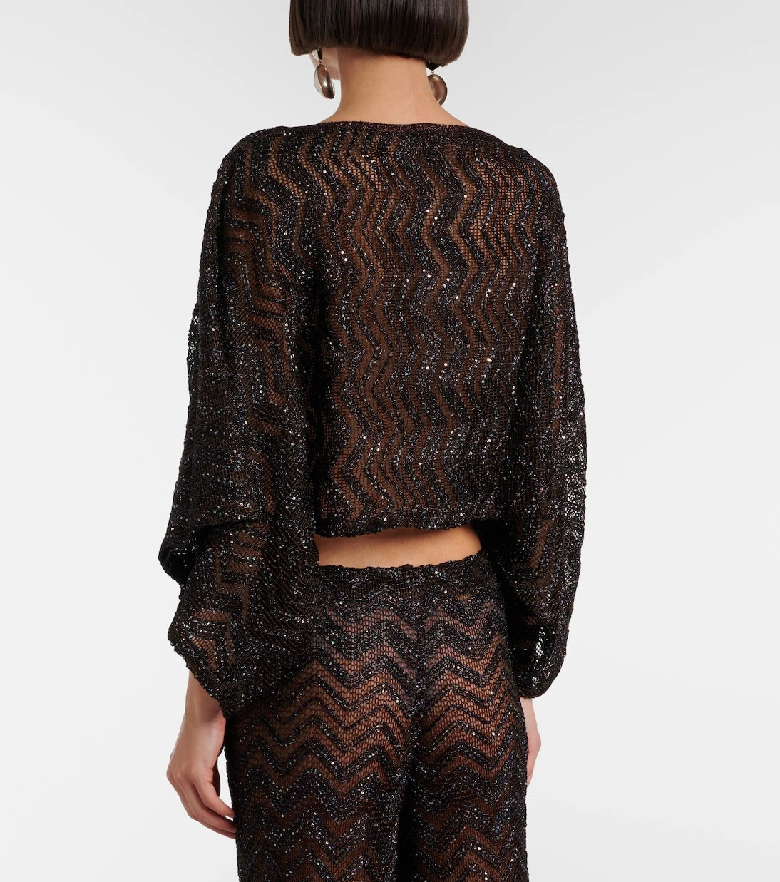 Missoni - Zigzag sequined top