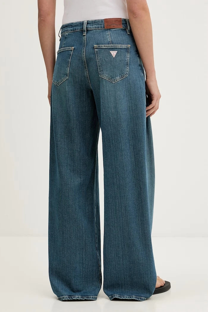 Guess Jeans wide leg kadın jean pantolon