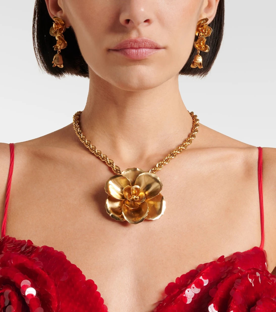 Jennifer Behr - Amyrin Small gold-plated drop earrings