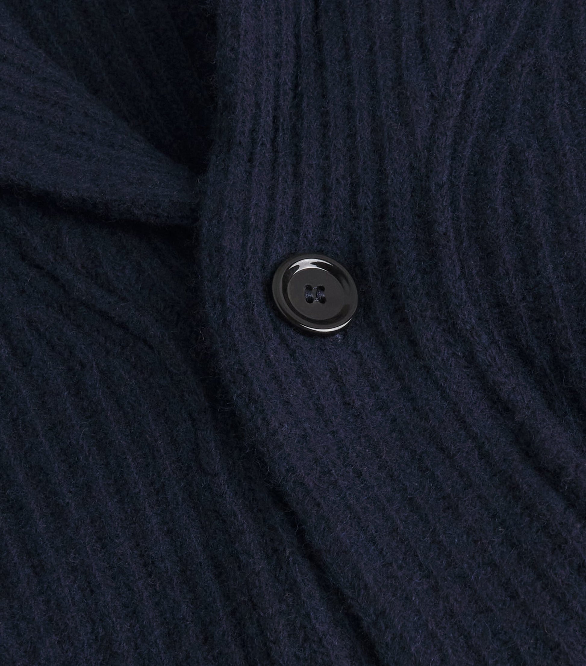 Navy Wool-Cashmere Shawl-Collar Cardigan