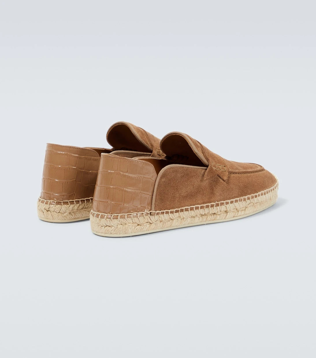 Christian Louboutin - Paquepapa No Back suede espadrilles