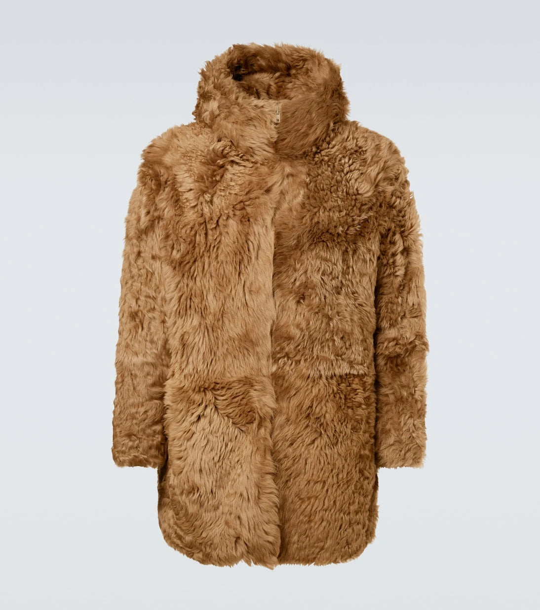 ERL - Hooded shearling coat