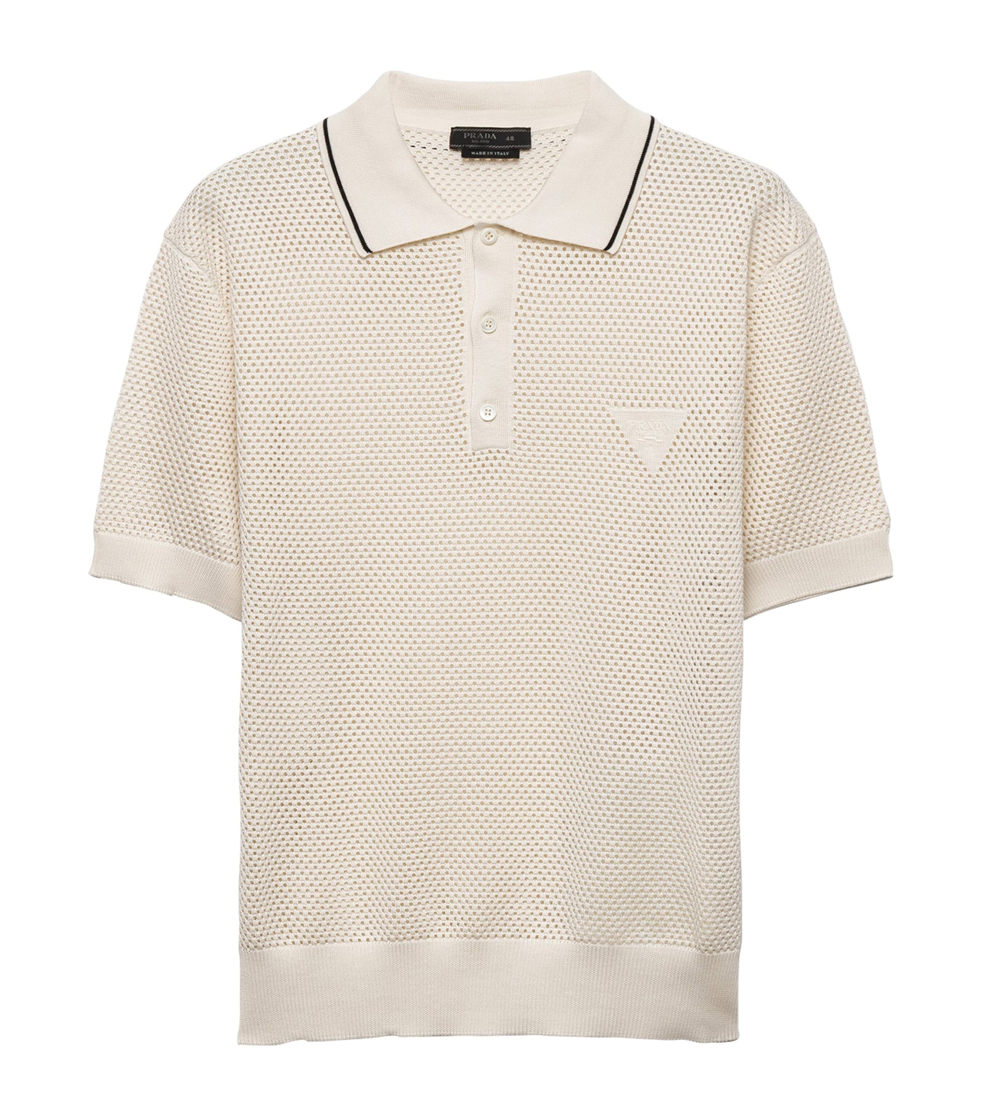 Prada Silk-Cotton Polo Shirt
