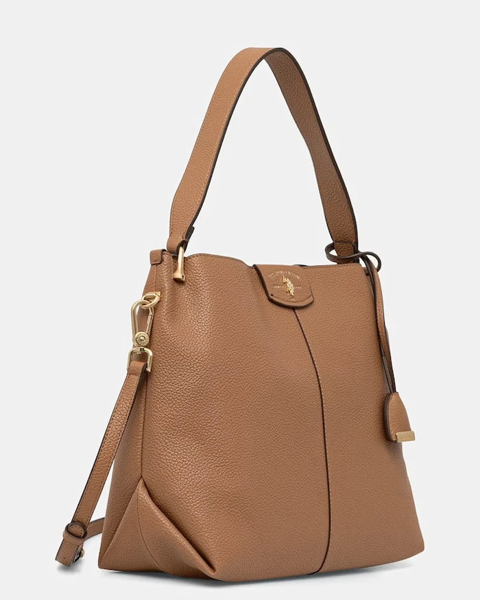 U.S. Polo Assn. ROYAL STEWART suni deri kadın crossbody çanta