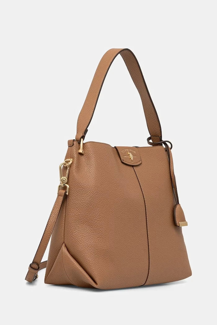 U.S. Polo Assn. ROYAL STEWART suni deri kadın crossbody çanta