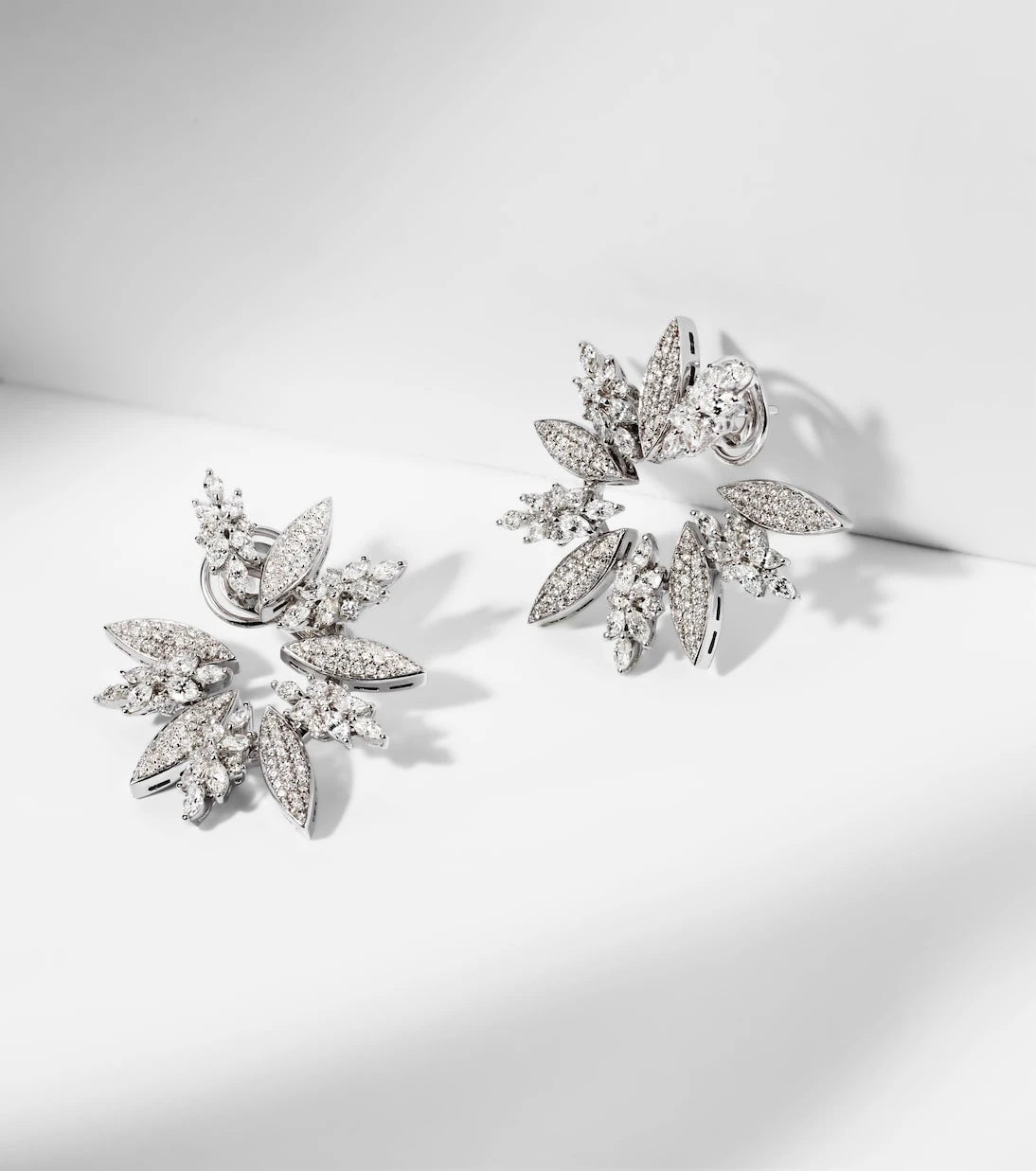 Yeprem - Y-Couture 18kt white gold earrings with diamonds