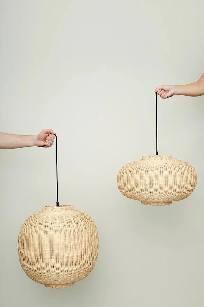 Hübsch Rattan Duvar Lambası 45 x 27 cm