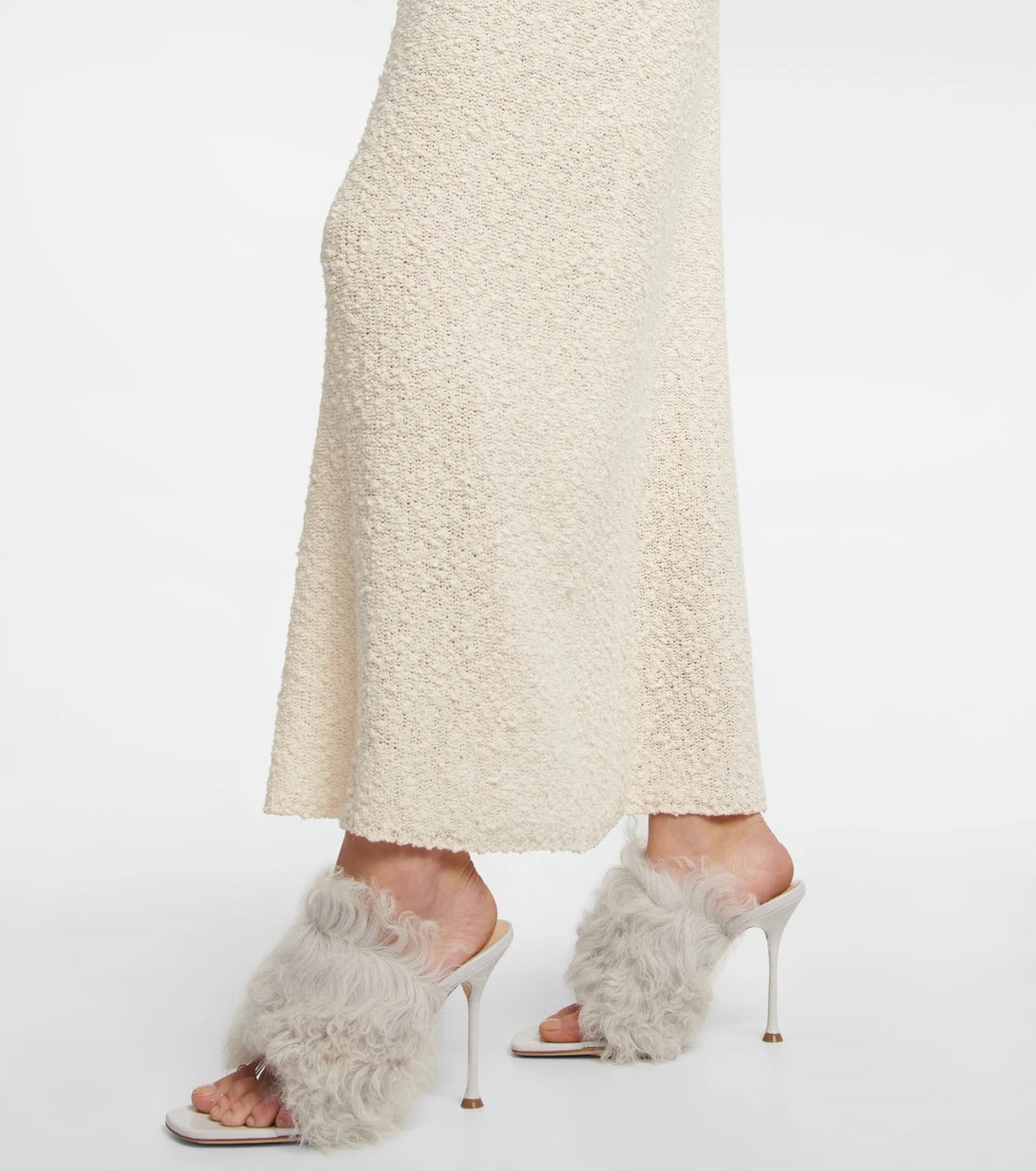 Magda Butrym - Shearling PVC mules