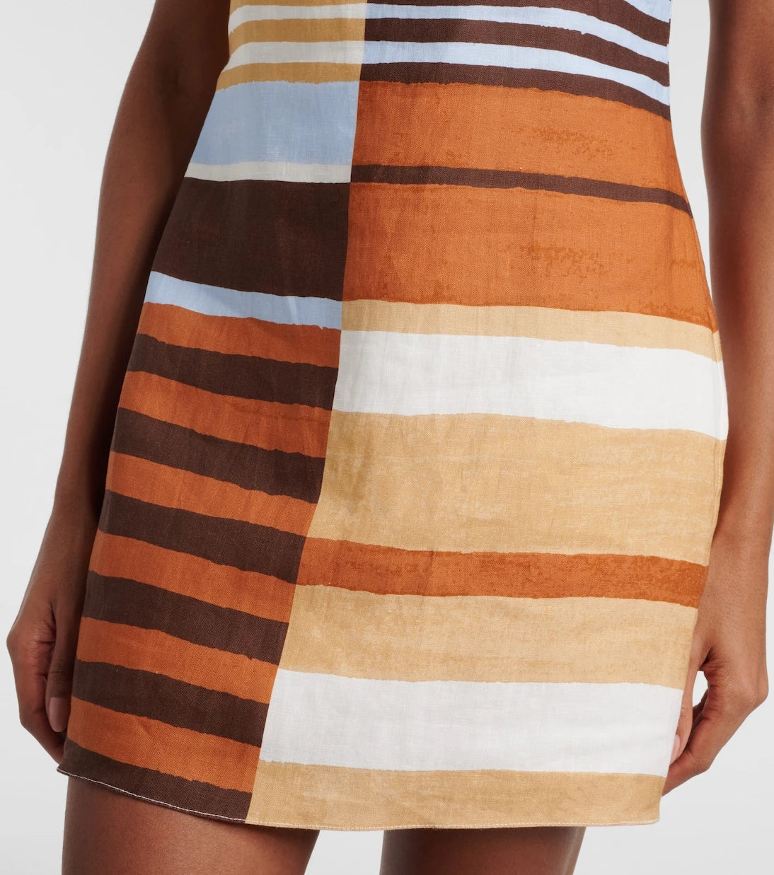 Cala de la Cruz - Siela striped linen minidress