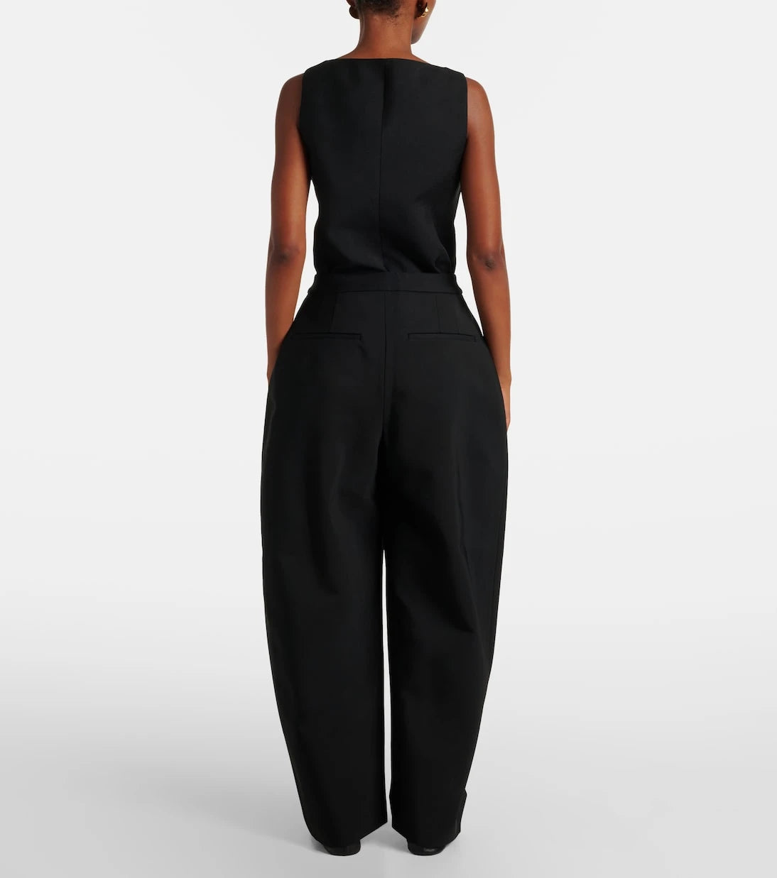 Róhe - High-rise crêpe barrel-leg pants