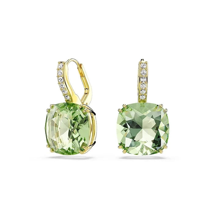 Swarovski kadın altın kaplama Swarovski kristalli MILLENIA küpeler