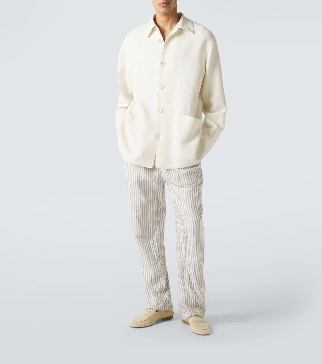 Zegna - Wool and linen overshirt