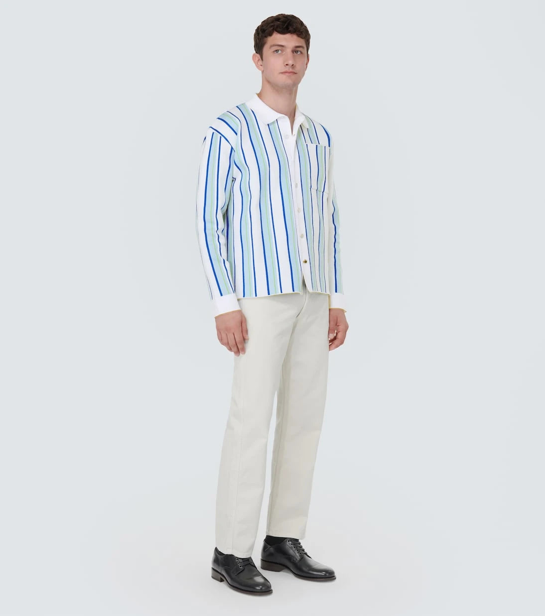 Jacquemus - La Chemise Maille Polo striped shirt