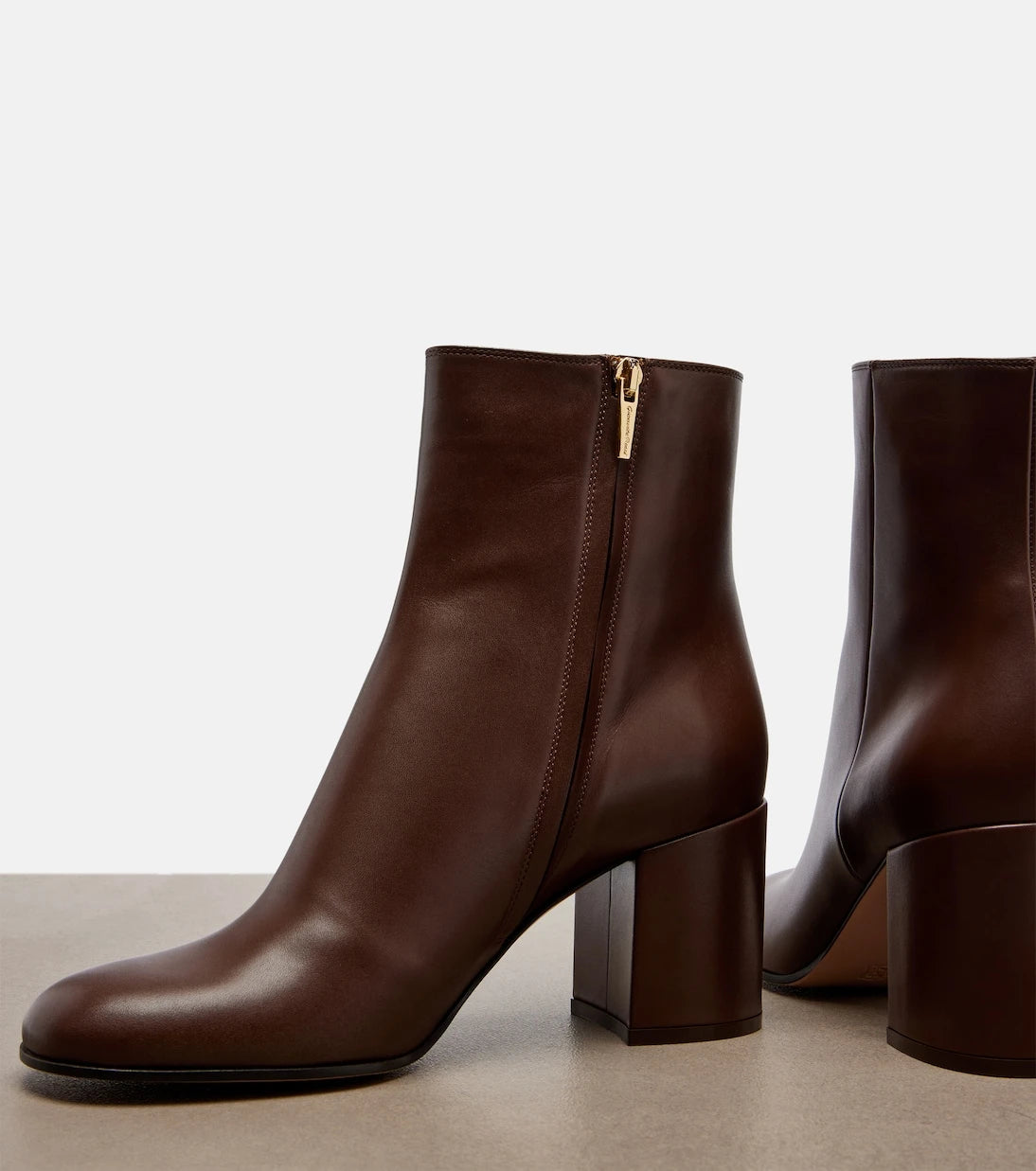 Gianvito Rossi - Joelle leather ankle boots