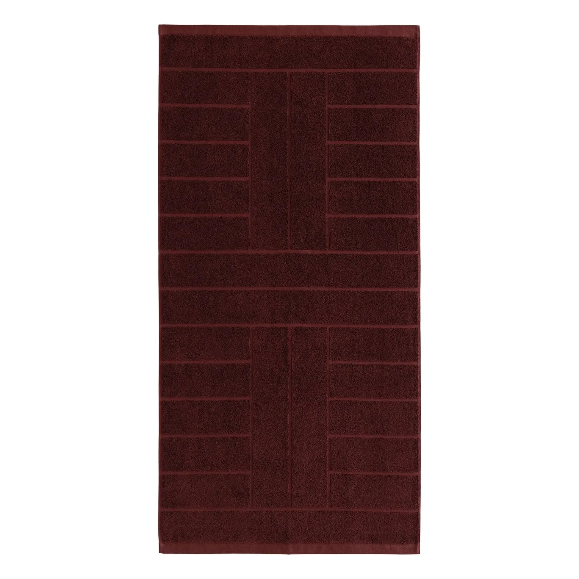 Baina - Greenwich bath towel | Burgundy