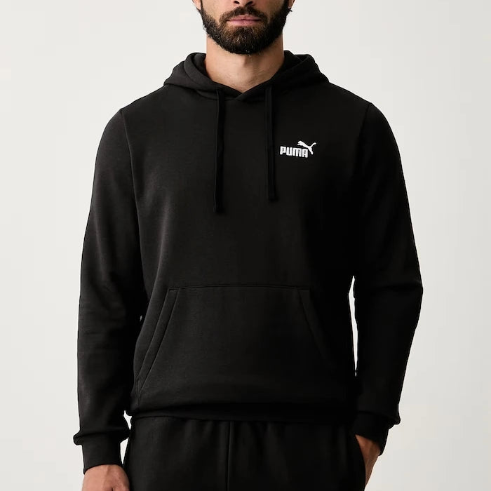 Puma kapüşonlu erkek pamuklu Essentials sweatshirt