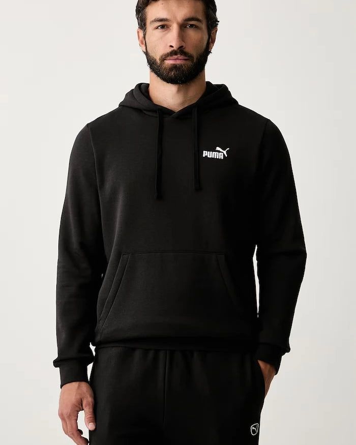 Puma kapüşonlu erkek pamuklu Essentials sweatshirt