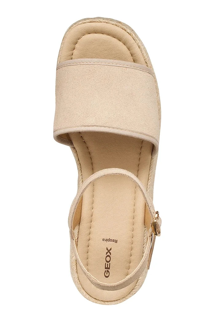 Geox skosik tabanlı kadın deri espadril D ALEMERIA
