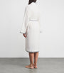 White Linen-Blend Robe