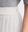 Fabiana Filippi Grey Tulle Maxi Skirt