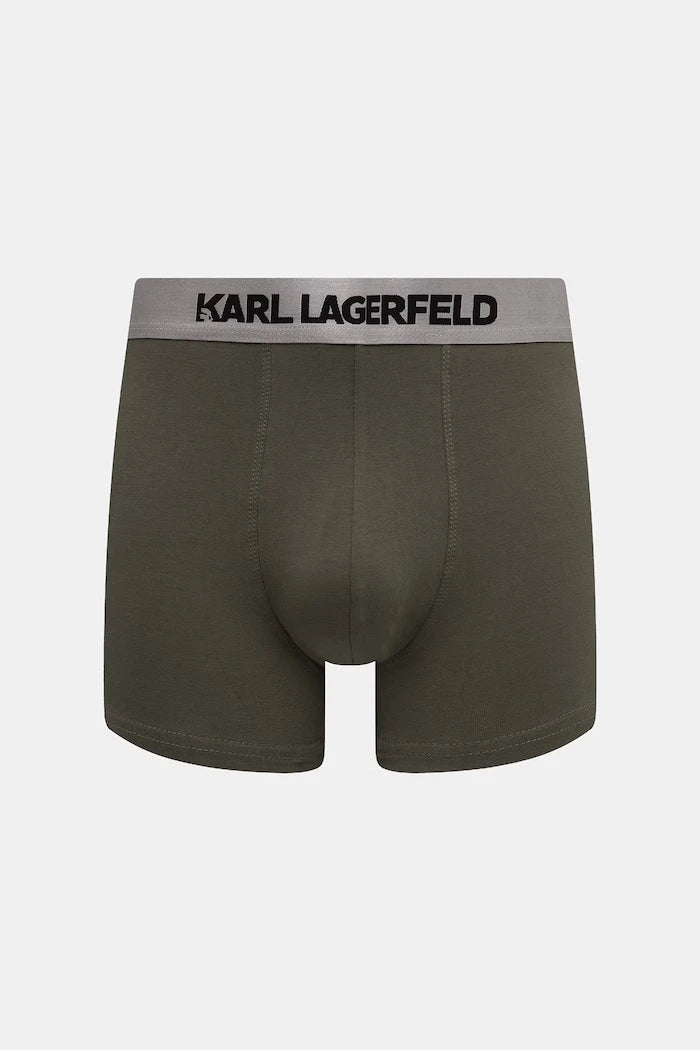 Karl Lagerfeld pamuklu elastan erkek boxer 3'lü
