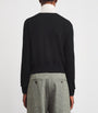Black Wool-Cashmere Cardigan