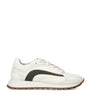 White Leather Tech Sneakers