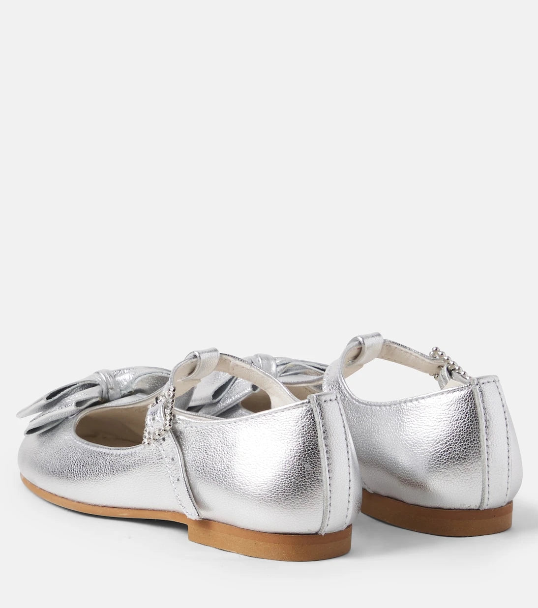 La Coqueta - Tessa metallic leather ballet flats