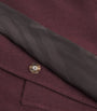 Burgundy Cashmere Stand-Collar Coat
