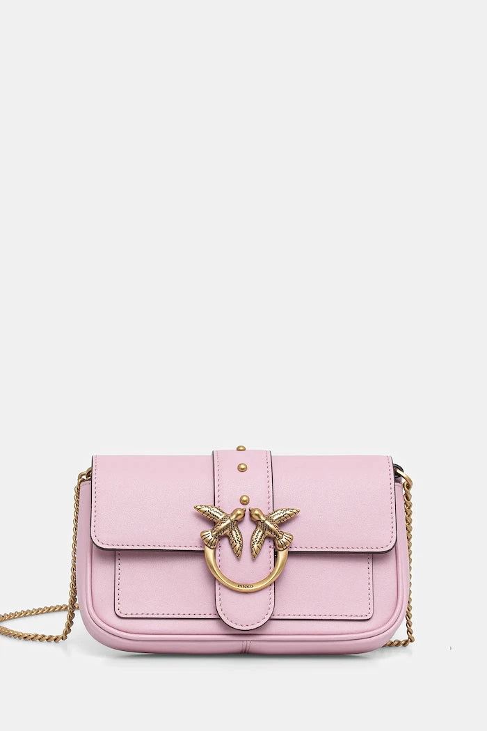 Pinko чанта crossbody дамска от кожа