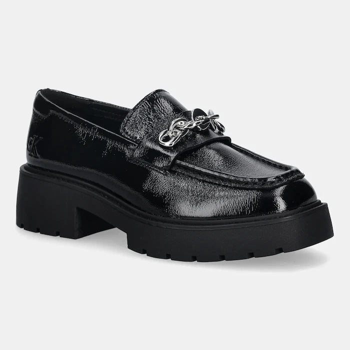 Кожени мокасини Calvin Klein CHUNKY LOAFER HDW LTH