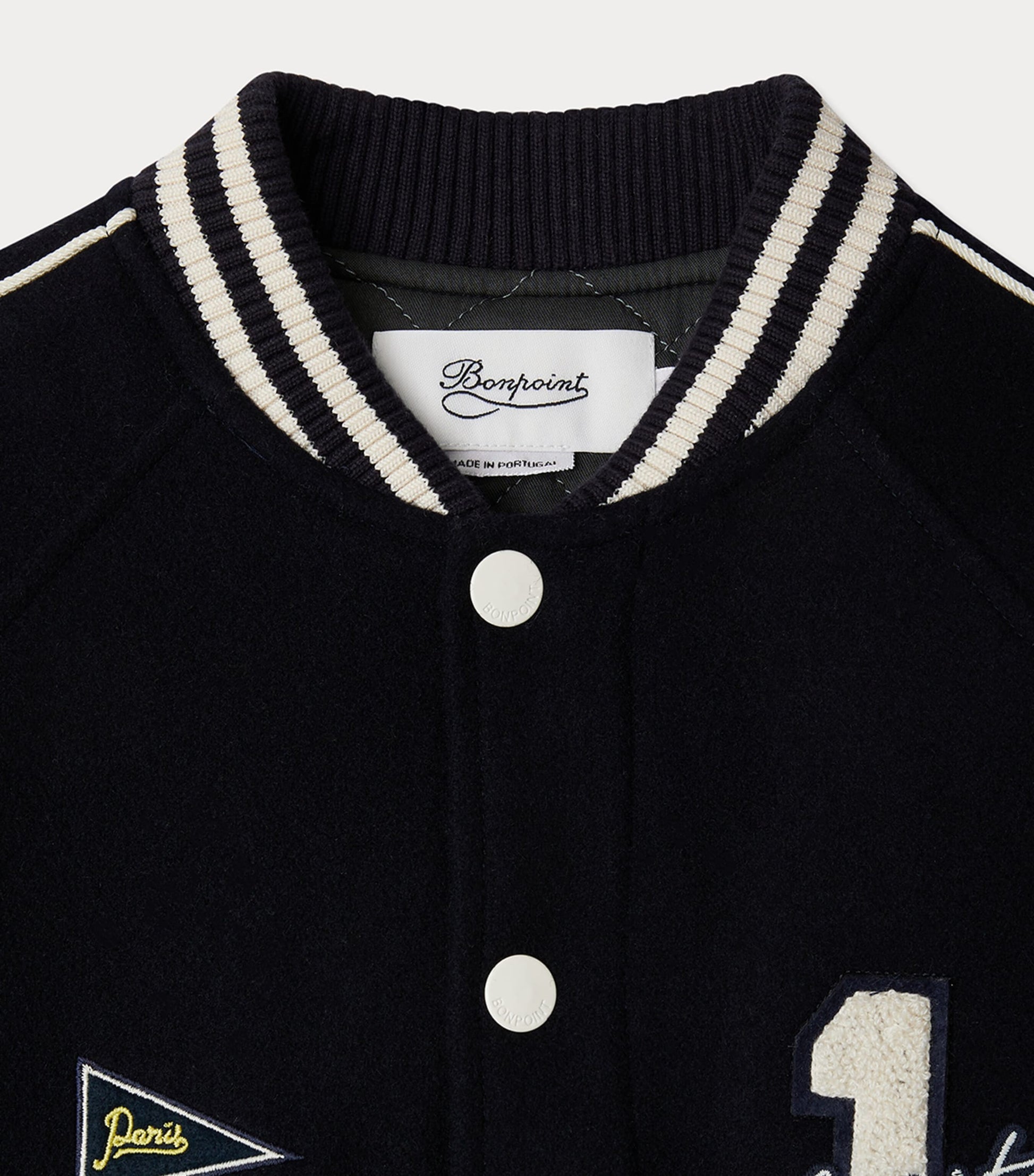 Virgin Wool-Blend Varsity Jacket (4-8 Years)