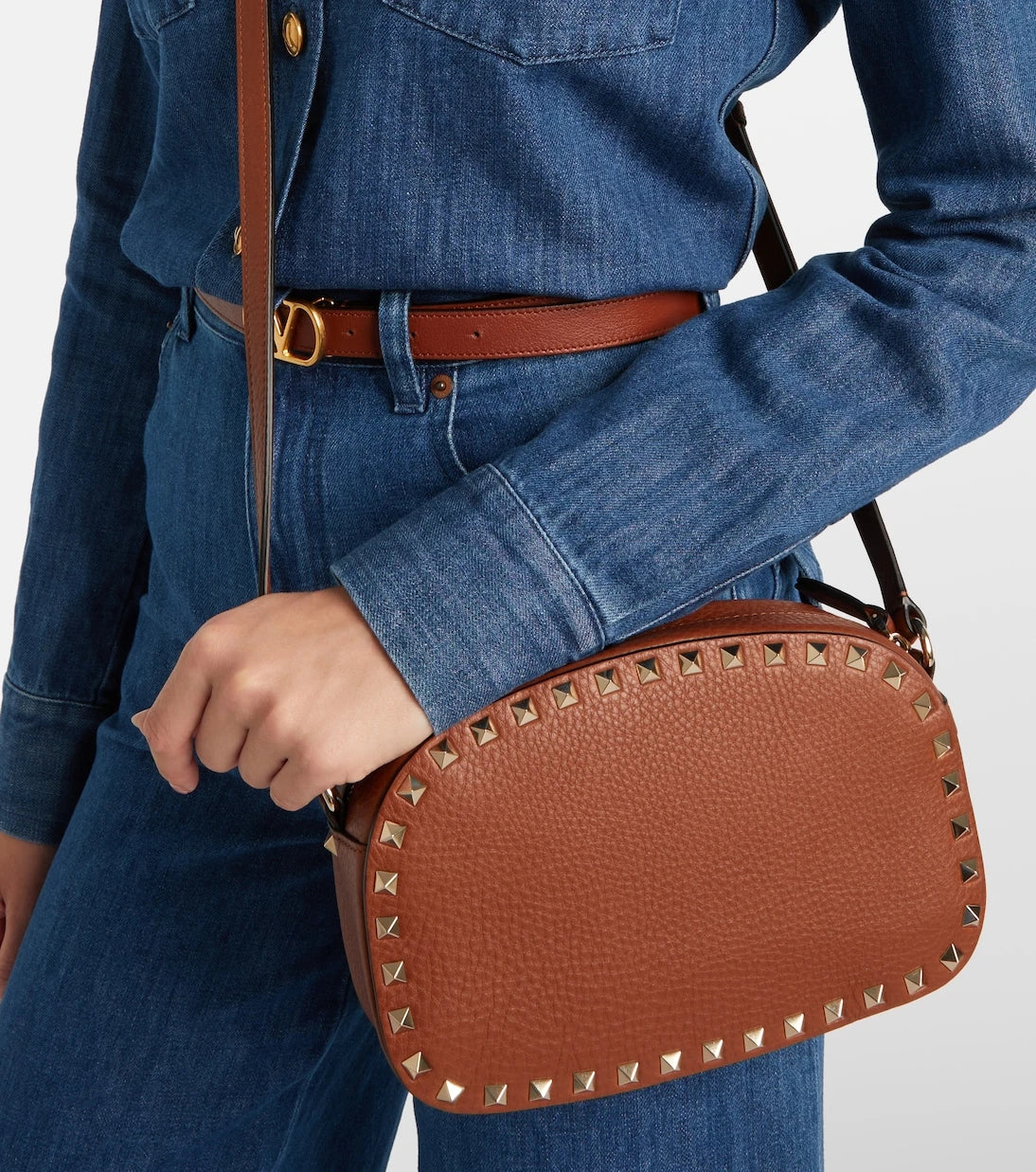 Valentino Garavani - Rockstud Small leather shoulder bag