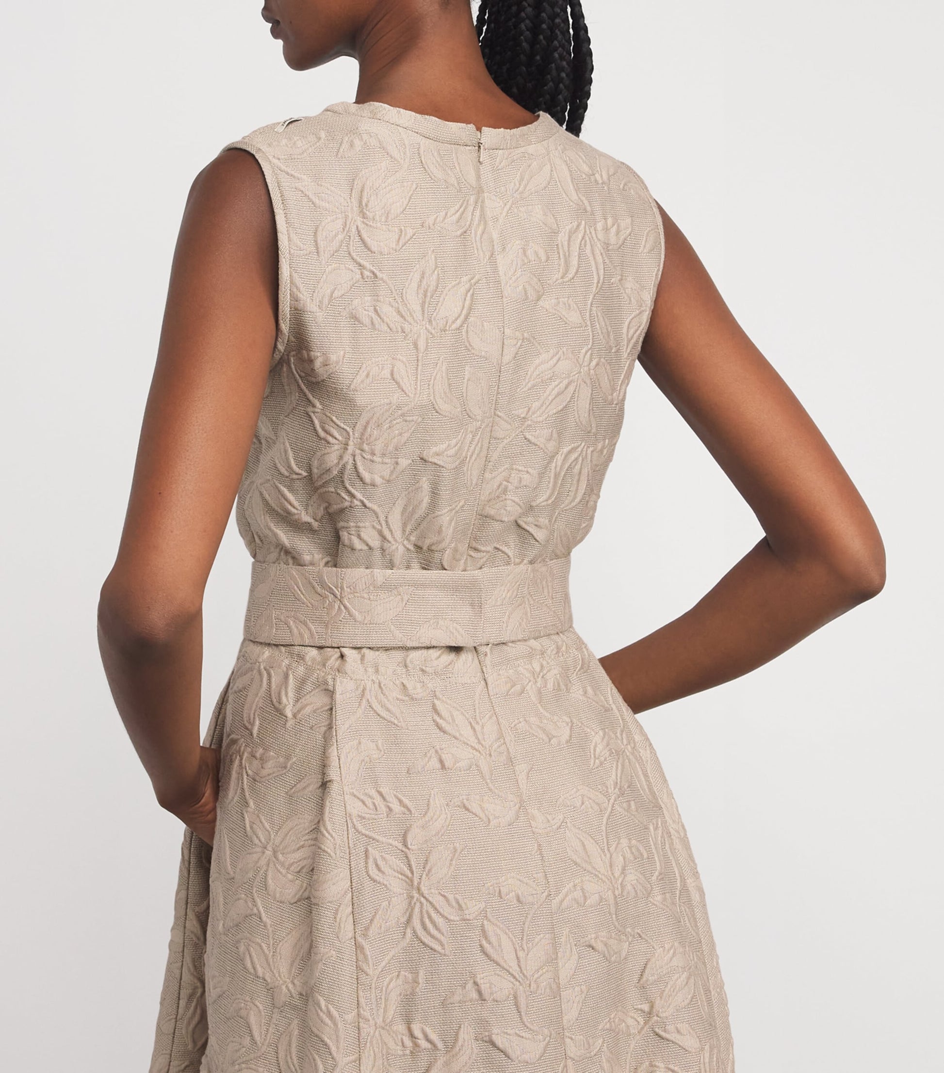 Max Mara Cotton-Blend Floral Dress