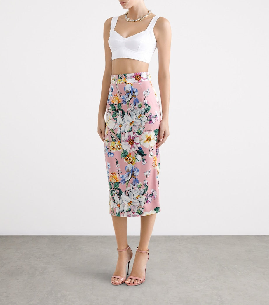 Floral Midi Skirt