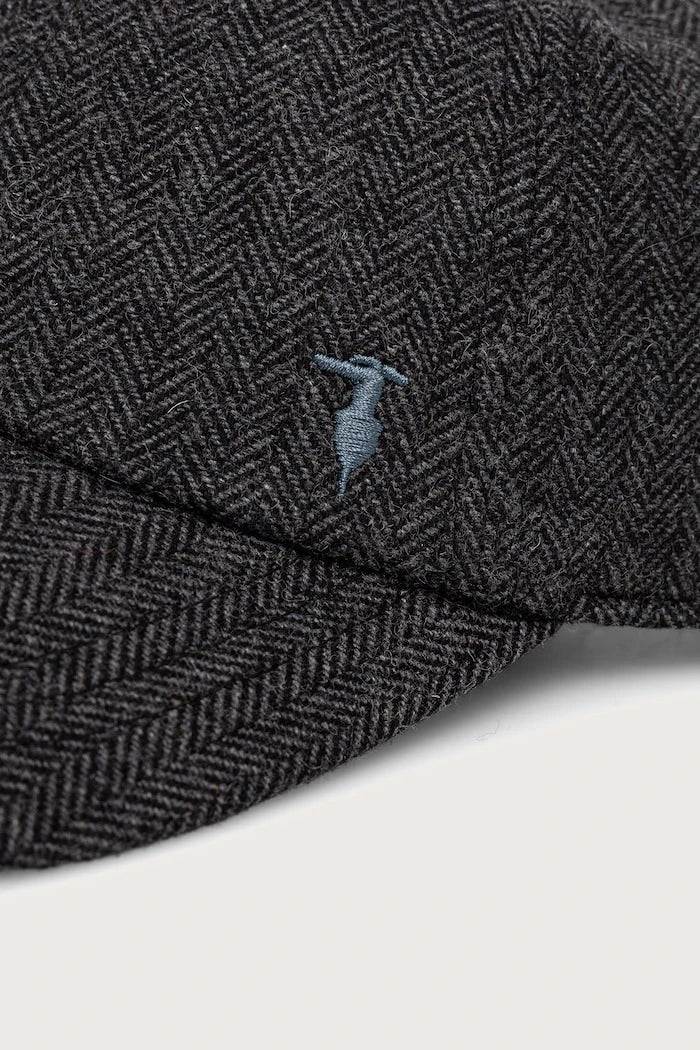 Мъжка шапка с козирка с вълна