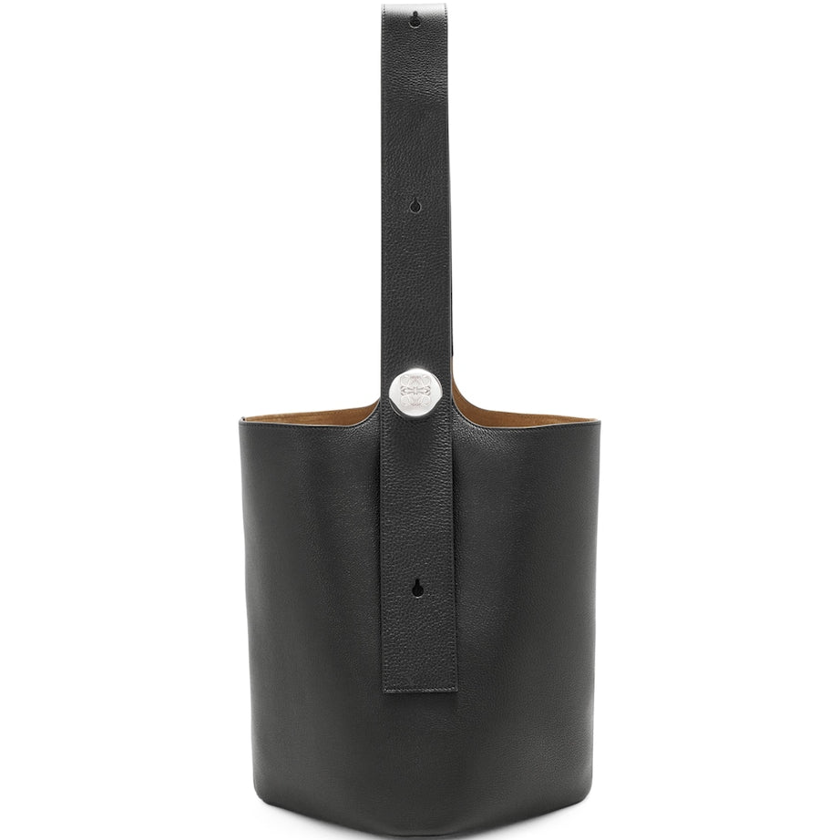 Large Leather Pebble Bucket Bag