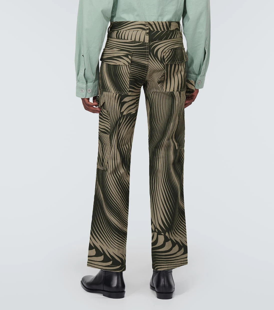 Dries Van Noten - Cotton and linen wide-leg pants