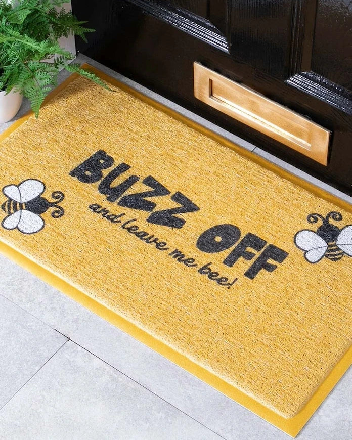 Artsy Doormats Bee Buzz Off Paspas