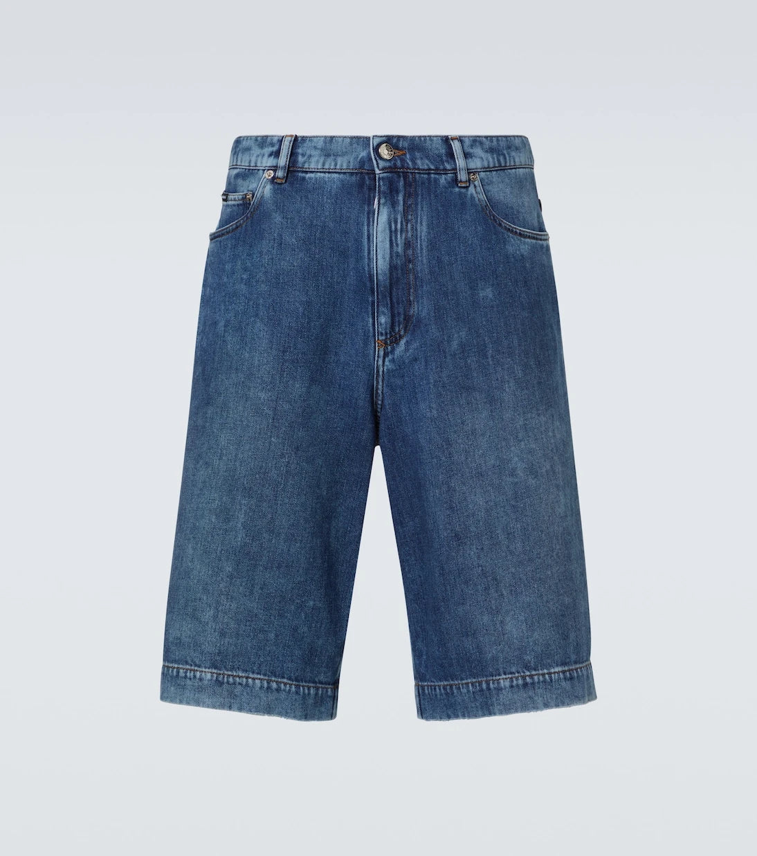 Dolce&Gabbana - Logo denim Bermuda shorts