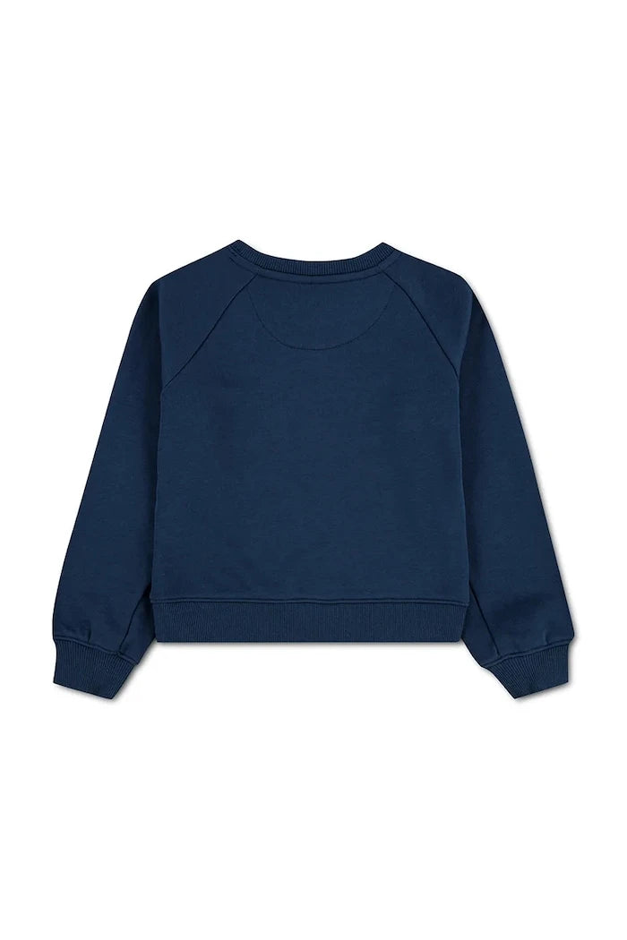 Levi's çocuk pamuklu FLORAL BATWING CREW sweatshirt