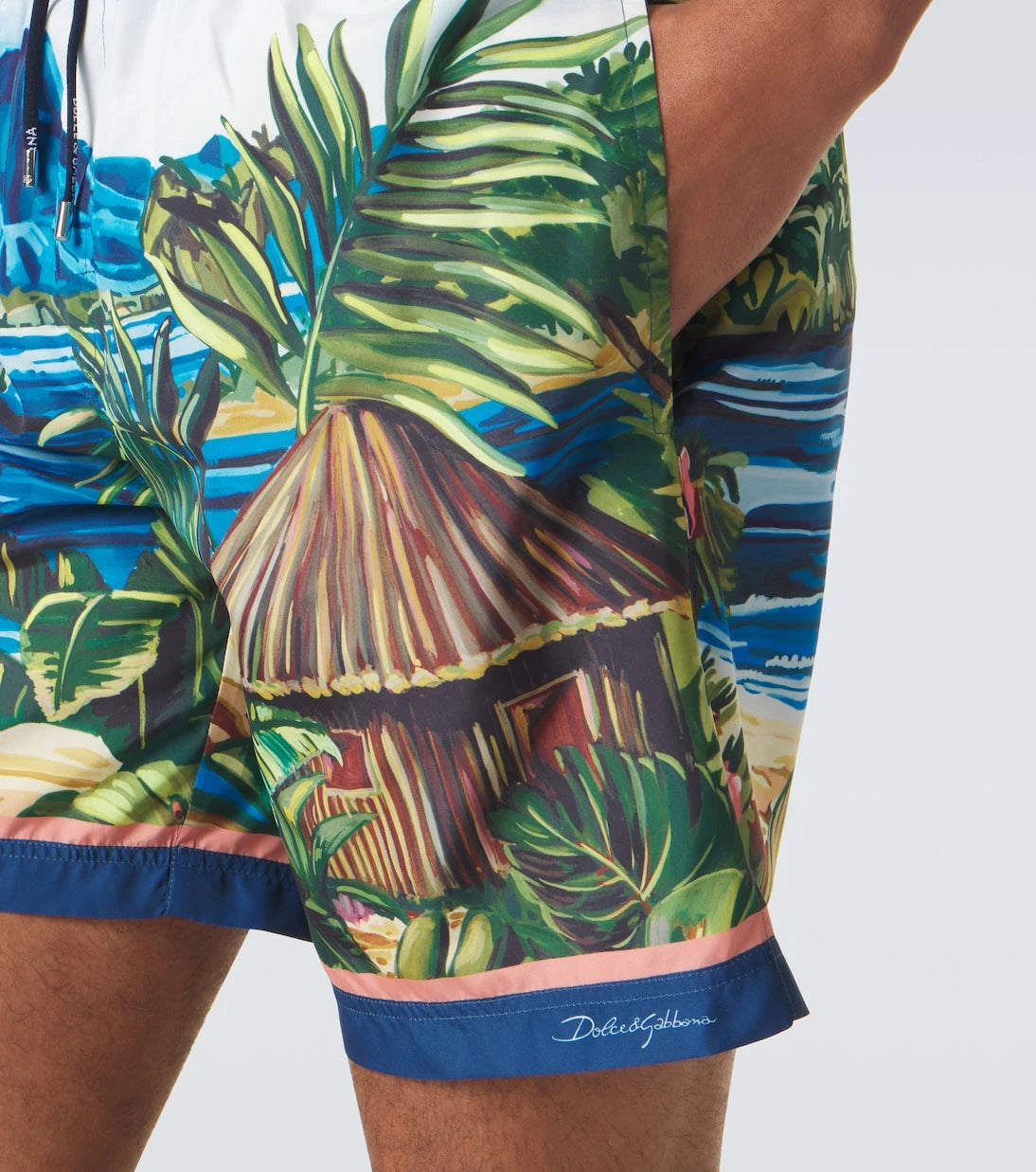 Dolce&Gabbana - Printed swim trunks