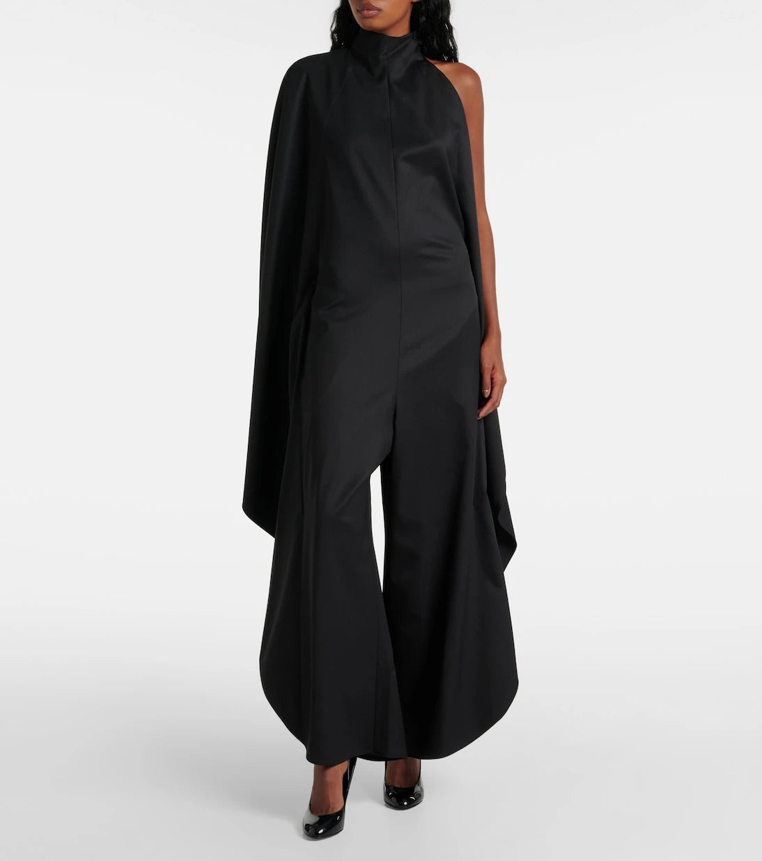 Alaïa - Open-back wool grain de poudre jumpsuit